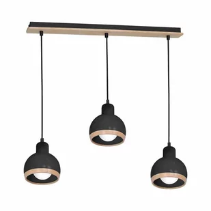Milagro Lampa wisząca OVAL BLACK 3xE27 MLP7046 - Lampy sufitowe - miniaturka - grafika 1