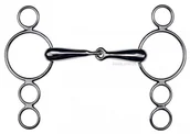 Akcesoria jeździeckie - Feeling Wędzidło typu Pessoa 4k puste 21 mm - miniaturka - grafika 1