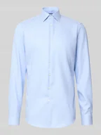 Koszule męskie - Koszula biznesowa o bardzo długim kroju regular fit z kołnierzykiem typu kent - miniaturka - grafika 1