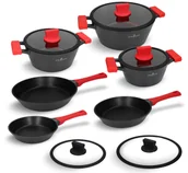 Zestawy garnków i patelni - Zestaw garnków i patelni z pokrywkami 11 el. Obsidian Zwieger - miniaturka - grafika 1