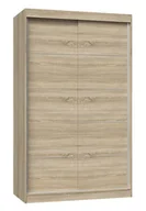 Szafy - Lumarko Szafa Iga 120 - Dąb Sonoma Ze Szprosami - miniaturka - grafika 1