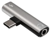 Wtyczki i adaptery - Akyga AK-AD-71 USB-C m / USB-C f / Jack 3.5 mm DAC AK-AD-71 - miniaturka - grafika 1