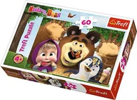 Puzzle - Puzzle 60 el. Wesoły dzień Maszy Trefl - miniaturka - grafika 1