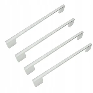 4 x Uchwyt meblowy srebrny 192 mm metalowy uchwyt do szafki szuflady do meb - Meble modułowe i akcesoria - miniaturka - grafika 1