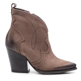 Kowbojki R.Polański 0987 Brązowy - Botki damskie - miniaturka - grafika 1