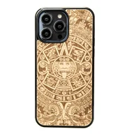 Etui i futerały do telefonów - Bewood Drewniane etui iPhone 14 Pro Max KALENDARZ AZTECKI ANIEGRE - miniaturka - grafika 1