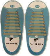 Akcesoria obuwnicze - kufer-pasmanteria.pl Sznurowadła silikonowe brokatowe ZŁOTE - miniaturka - grafika 1