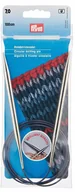 Pasmanteria - PRYM PRYM Circular Knitting Needles Brass 100cm / 7mm Silver - miniaturka - grafika 1