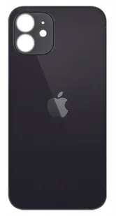 Klapka Plecki Tył iPhone 12 Mini Black Duże oczko - Części serwisowe do telefonów - miniaturka - grafika 1
