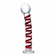 Dilda analne - glas Glas - Mr. Swirly Glass Dildo - miniaturka - grafika 1