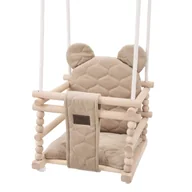 Leżaczki i huśtawki - Huśtawka dziecięca 3w1 Miś Beżowy - miniaturka - grafika 1