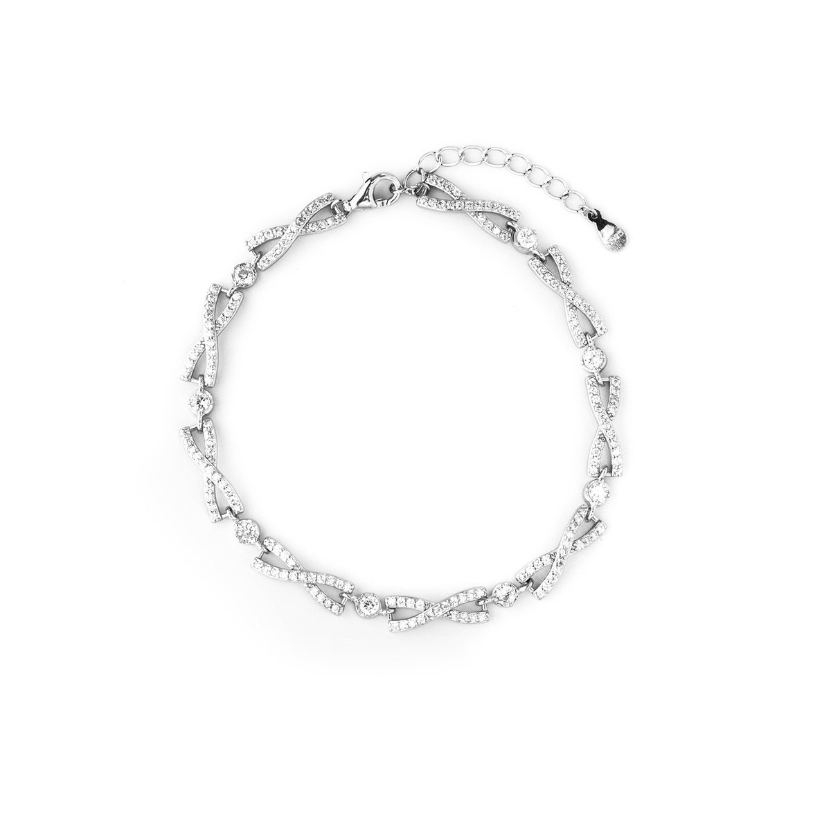 Srebrna bransoletka 925 Arco - Kokarda