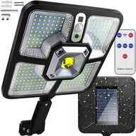 Lampy ogrodowe - Lampa Solarna 220 LED 15 COB Ogrodowa Uliczna Czujnik Ruchu Zmierzchu Pilot  IZOXIS - miniaturka - grafika 1