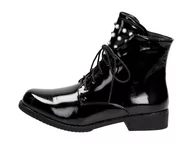 Botki damskie - Sabatina Czarne botki damskie DM20-267 BK S - - miniaturka - grafika 1