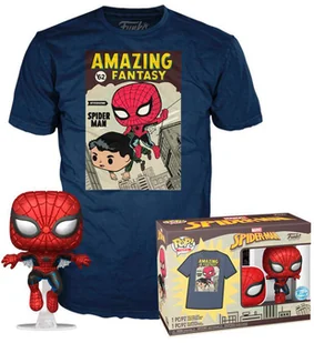 Zestaw prezentowy Funko Pop! & Tee Marvel Spiderman Comic Cover Figurka + Koszulka Rozmiar M (889698779470) - Figurki dla dzieci - miniaturka - grafika 1