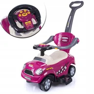 Chodziki - JEŹDZIK 3W1 JEŹDZIDEŁKO MEGA CAR KOŁA 360 PCHACZ CHODZIK AUTKO - miniaturka - grafika 1