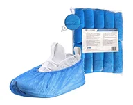 Skarpetki dla dzieci - OneProtek 100 wodoodpornych nakładek na buty jednorazowe, wodoodporne, antypoślizgowe, odporne na rozdarcia, pokrowce na buty z polietylenu (CPE), niebieskie, jeden rozmiar - miniaturka - grafika 1