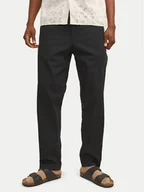 Spodnie męskie - Jack&Jones Spodnie materiałowe Summer 12248606 Czarny Relaxed Fit - miniaturka - grafika 1