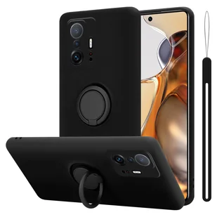 Etui Cadorabo do Xiaomi 11T / 11T PRO z czarną obudową ochronną na telefon komórkowy z TPU - Etui i futerały do telefonów - miniaturka - grafika 1