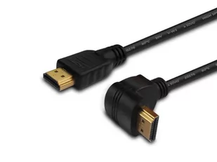 ELMAK Kabel HDMI CL-041.5 m katowy złoty v1.4 3D - Kable - miniaturka - grafika 3
