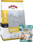 ARION Original Adult Small/Medium Breed Light 12kg + Przysmak dla psa 150g GRATIS!!!