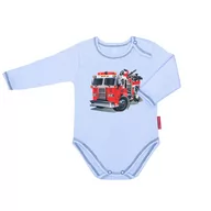 Body dla niemowląt - Body dla niemowlaka chłopca długi rękaw bawełniane wygodne nadruk 74 - miniaturka - grafika 1