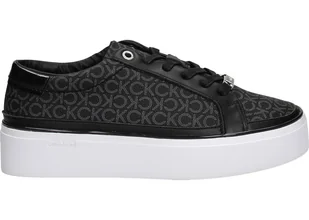 Calvin Klein Półbuty HW0HW01420 40 Flatform Cupsole Lace Up Mono - Półbuty damskie - miniaturka - grafika 1
