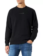 Bluzy męskie - Pepe Jeans David Crew Bluza męska, czarny czarny), XL - miniaturka - grafika 1
