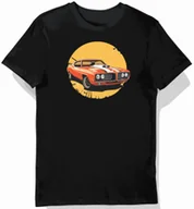 Koszulki męskie - Koszulka męska czarna z motoryzacyjną legendą i słonecznym blaskiem XXL - miniaturka - grafika 1