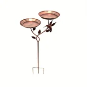 Inne - TEMU 1 antyczna żeliwna miska do kąpieli dla ptaków z podstawą na trzy pazury i dwoma odłączanymi karmnikami dekoracyjnymi ułatwiającymi czyszczenie. - miniaturka - grafika 1