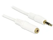Kable - Delock Kabel Klinkeverl. 3,5mm - 3,5mm St/St 0.50m wei - 83763 - miniaturka - grafika 1