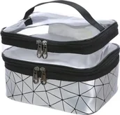 Kosmetyczki, organizery i kuferki - ATL DA110B Kosmetyczka kuferek srebrny - miniaturka - grafika 1