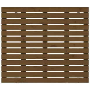 Wezgłowie łóżka, miodowy brąz, 141x3x91,5 cm, drewno sosnowe Lumarko - Inne meble do sypialni - miniaturka - grafika 5