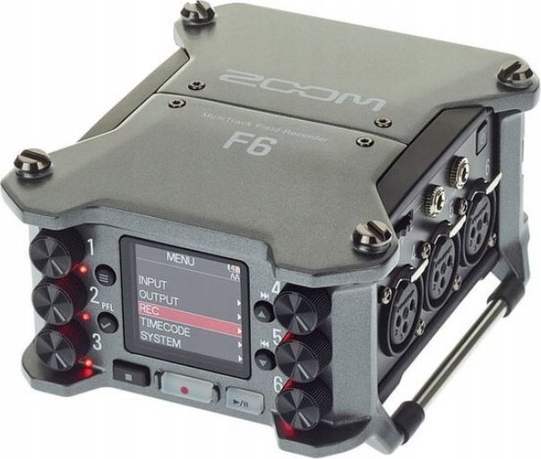 Zoom F6 Wielościeżkowy Rejestrator Terenowy 6 Kanałów 32-bitowe Nagrywanie