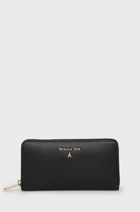 Patrizia Pepe portfel skórzany damski kolor czarny CQ4879 L001 - Portfele - miniaturka - grafika 1