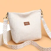 Inne - TEMU Elegancka torba na ramię z podróżnym , z regulowanym paskiem, jednokolorowym motywem miejskim, zamkiem na zamek, poliestrową podszewką, torbą na - miniaturka - grafika 1