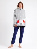 Kurtki damskie - admas Kurtka polarowa w kolorze jasnoszarym - miniaturka - grafika 1