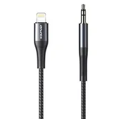 Kable USB - Kabel Lightning - Jack 3.5 mm AWEI CL-116L 1 m Czarny - miniaturka - grafika 1