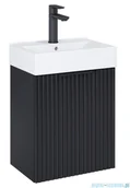 Szafki łazienkowe - Roca Reef zestaw szafka z umywalką 44x30x60 CZARNY MAT A852446532 | - miniaturka - grafika 1