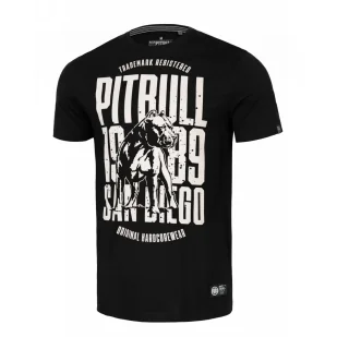 Koszulka Pit Bull Middle Weight 170 Basic San Diego Dog '24 - Czarna M - Odzież taktyczna i umundurowanie - miniaturka - grafika 1