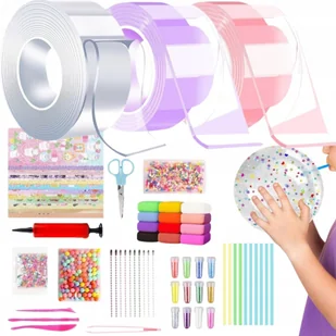 ZESTAW DIY 3x TAŚMA NANO 3m DO ROBIENIA DUŻYCH BANIEK BAŃKI DZIECI - Zabawki kreatywne ZESTAW DIY 3x TAŚMA NANO 3m DO ROBIENIA DUŻYCH BANIEK BAŃKI DZIECI - Zabawki kreatywne - miniaturka - grafika 1