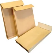 Koperty - Herlitz Koperty C4 hk z paskiem ochronne wzmacniane kartonem brązowe 200 szt. - miniaturka - grafika 1