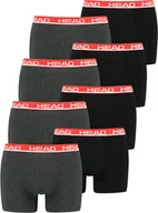Majtki męskie - Bokserki męskie HEAD, 2-pak - Basic, bawełna stretch, gładkie, szary/pomarańczowy XL - miniaturka - grafika 1