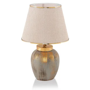 Lampa stołowa w kremowo-złotym kolorze (wysokość 47 cm) – Opviq lights - Noże stołowe - miniaturka - grafika 1