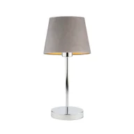 Lampy stojące - Szara lampka nocna w stylu skandynawskim SIENA VELUR - miniaturka - grafika 1