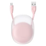 Kable USB - Baseus Let''s go Little Reunion kabel USB - USB Typ C 2 A 1 m biały (CATRN-24) - Biały Różowy USB Typ A (męski) USB Typ C (męski) CATRN-24 - miniaturka - grafika 1