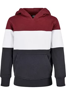 Urban Classics Chłopięca bluza, Port/White/Navy, 110/116 cm - Bluzy dla chłopców - miniaturka - grafika 1