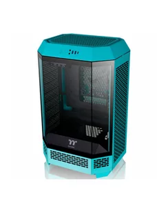 Thermaltake The Tower 300, tower case (turquoise, tempered glass) - Obudowy komputerowe - miniaturka - grafika 1