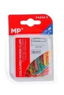 Spinacze i klipsy do papieru - Spinacz biurowy 28mm 80szt kolorowe - miniaturka - grafika 1