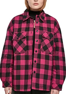 Urban Classics Damska kurtka z flanelowym wzorem, Wildfiolet/czarny, M - Kurtki damskie - miniaturka - grafika 1